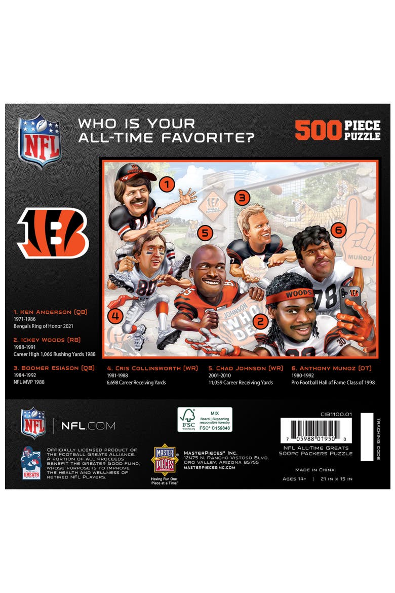 Cincinnati Bengals 500 Piece Puzzle, Alternate, color, Multicolor