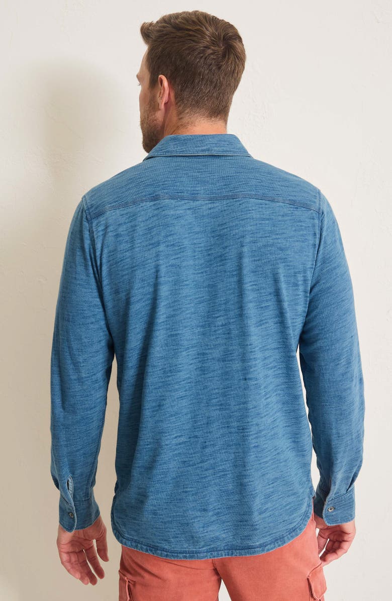 Tommy Bahama Indigo Harbor Slub Cotton Button-Up Shirt, Alternate, color, Faded Indigo