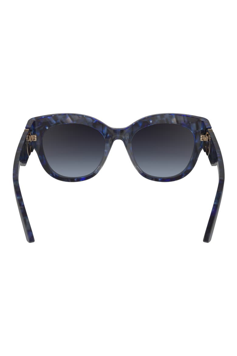 55mm Gradient Butterfly Sunglasses, Alternate, color, BLUE HAVANA