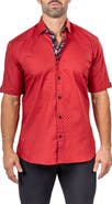 Maceoo Galileo Marthy Short Sleeve Cotton Button-Up Shirt
