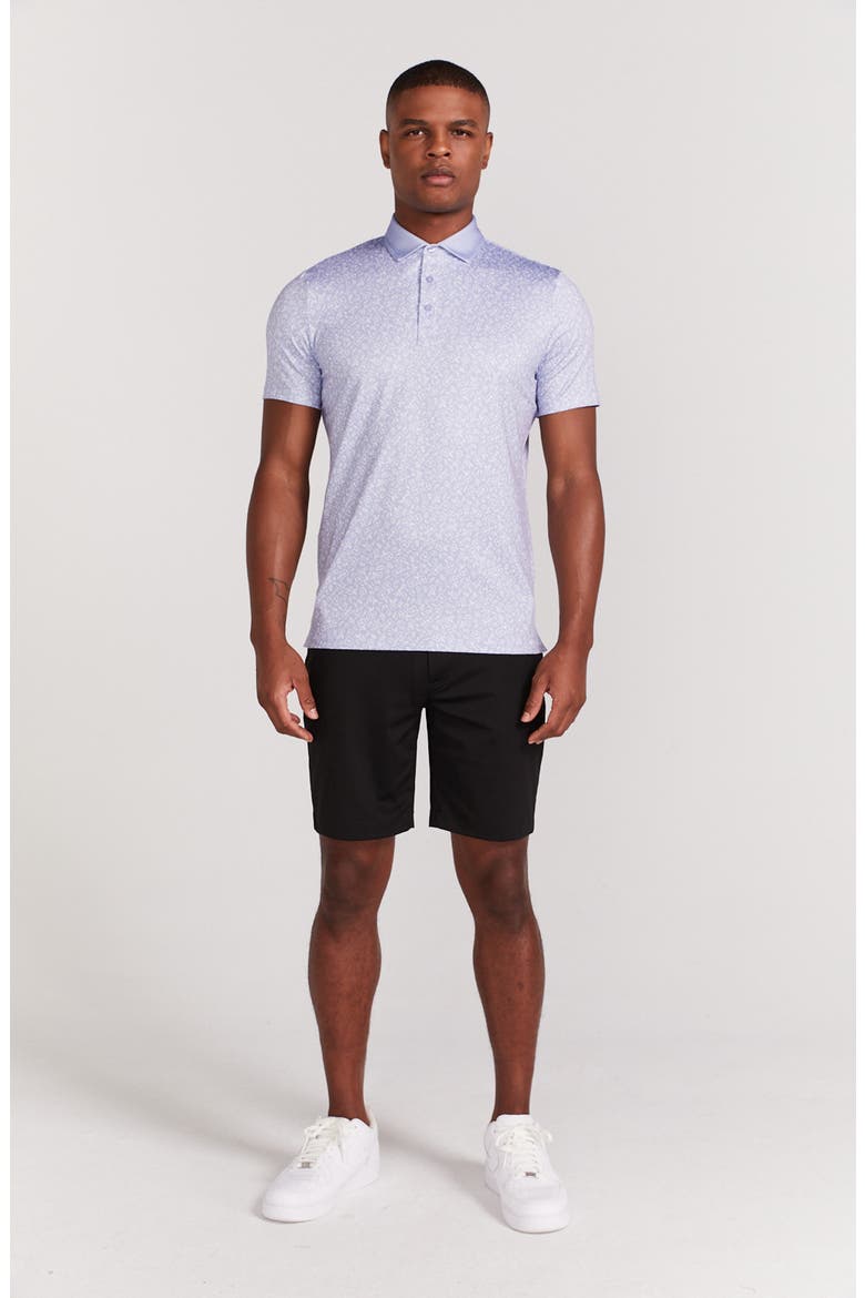 Bendall Floral Performance Golf Polo, Alternate, color, BABY LAVENDER