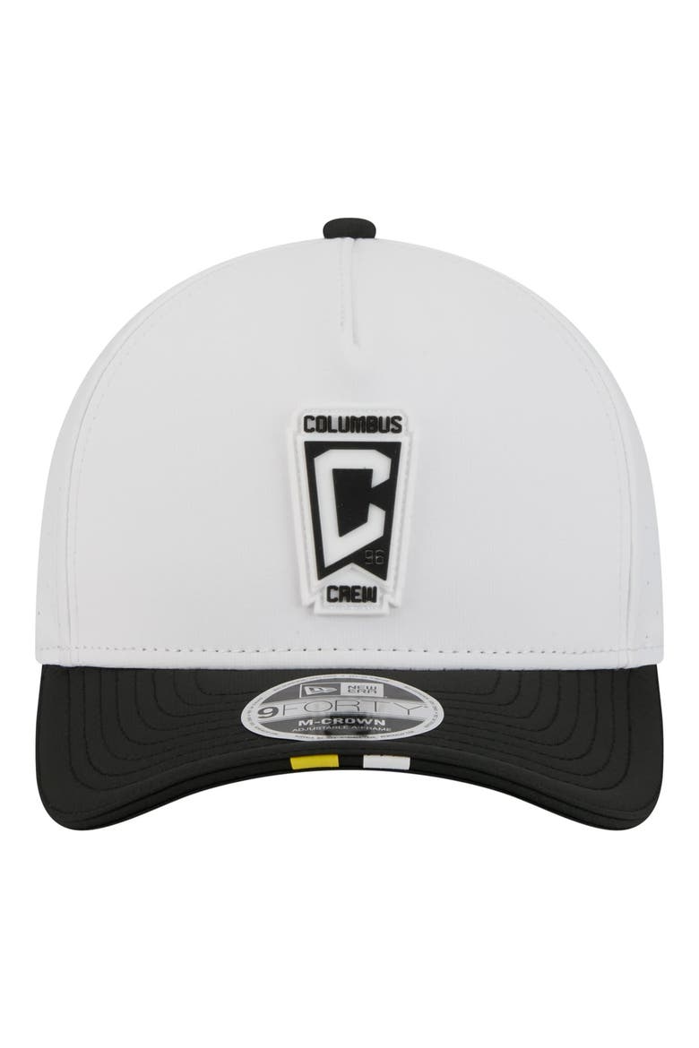 Men's New Era  White Columbus Crew 2026 MLS Kick Off 9FORTY M-Crown A-Frame Adjustable Hat, Alternate, color, White