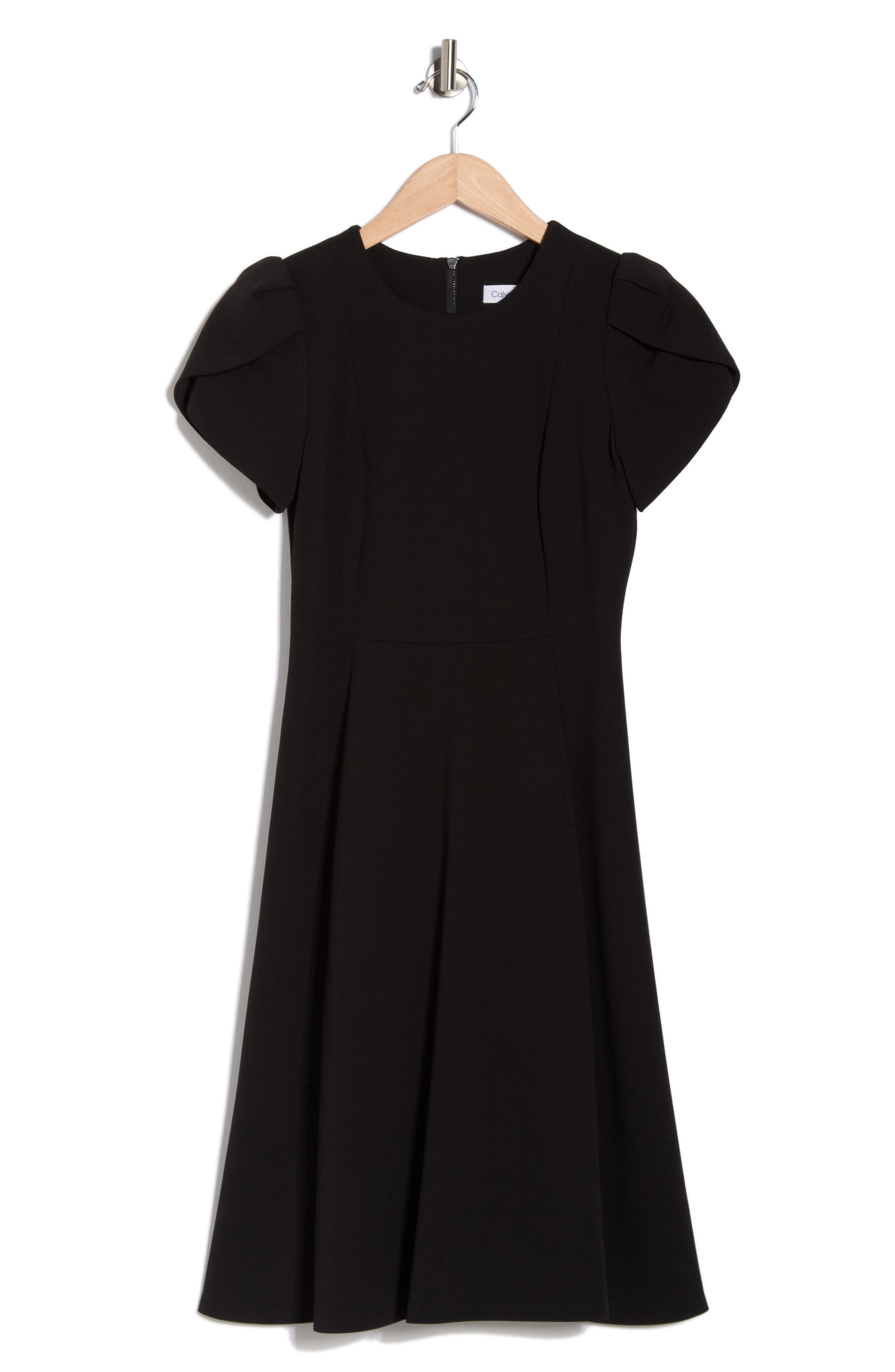 Calvin Klein Tulip Sleeve Fit & Flare Dress