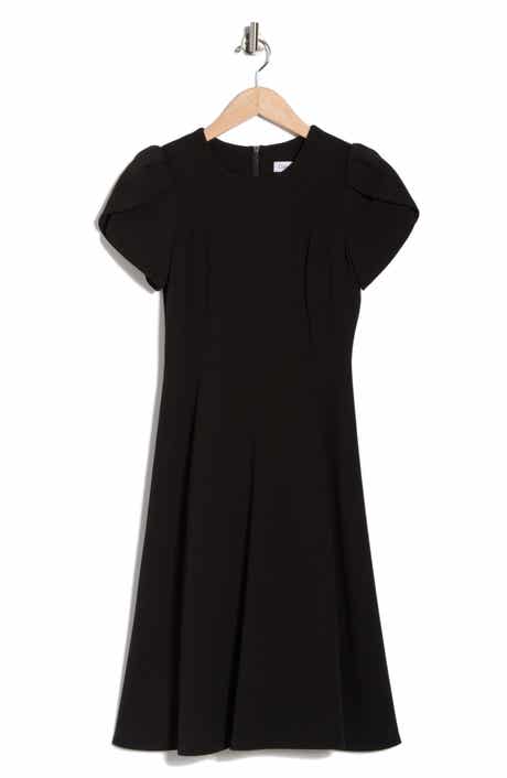 Calvin Klein Tulip Sleeve Fit & Flare Dress