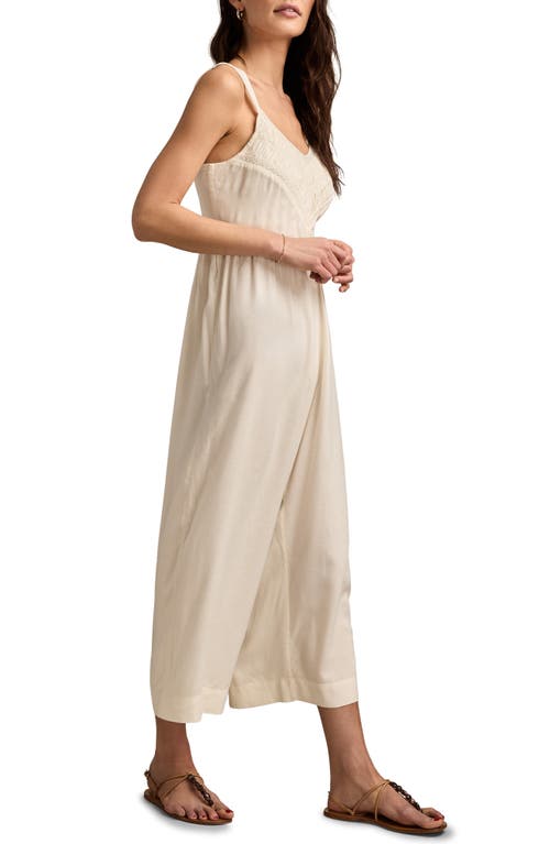 LUCKY BRAND LUCKY BRAND RUCHED WIDE LEG JUMPSUIT