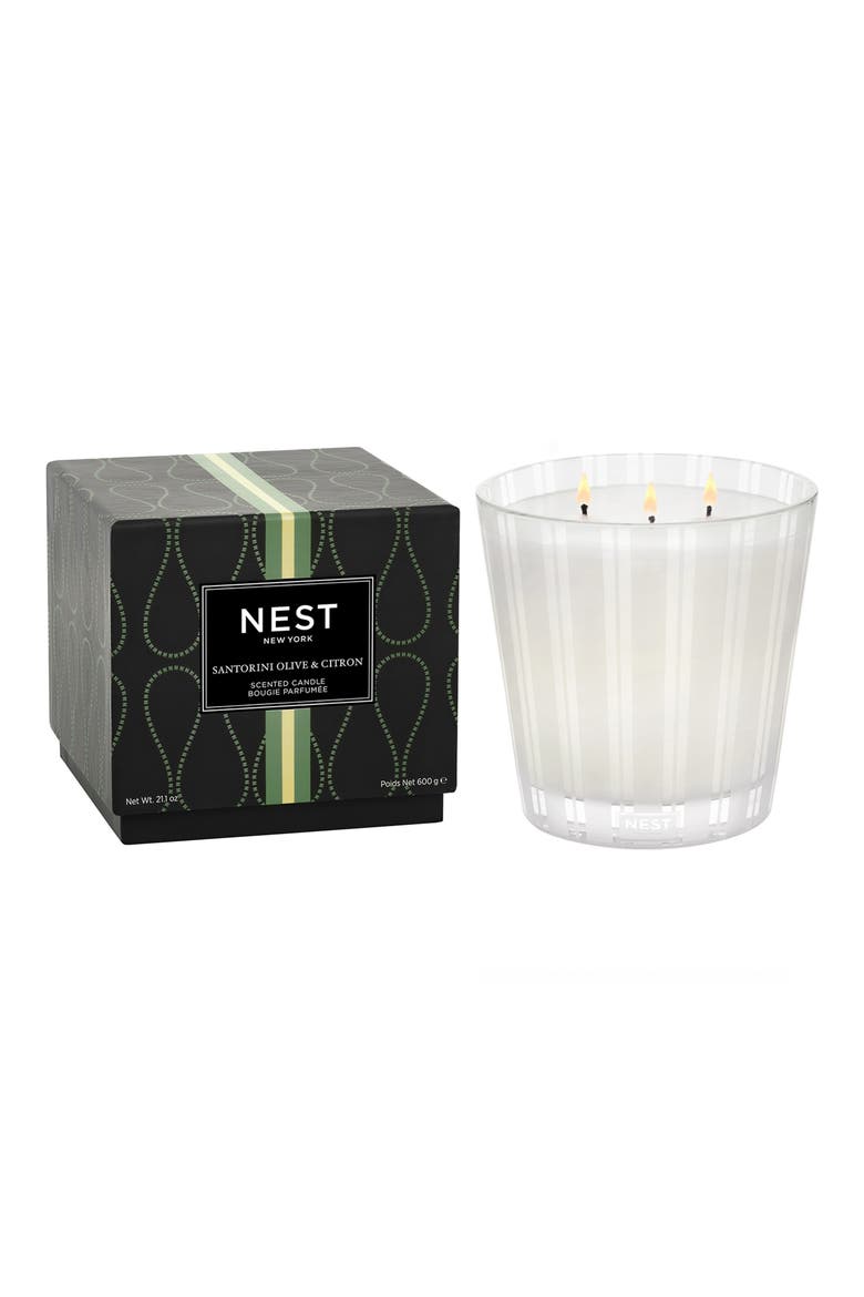 Santorini Olive & Citron Scented Candle (Limited Edition), Alternate, color, NO COLOR