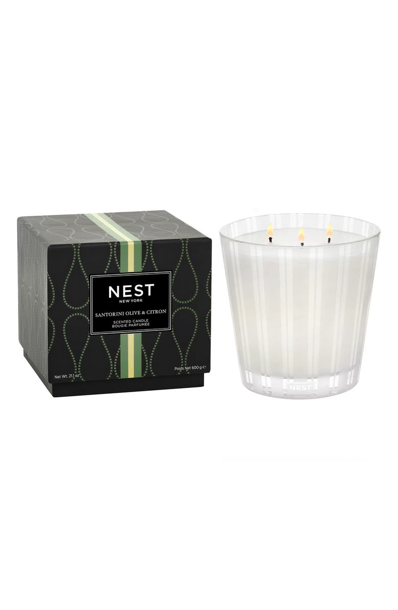 NEST New York Santorini Olive & Citron Scented Candle, Alternate, color, 