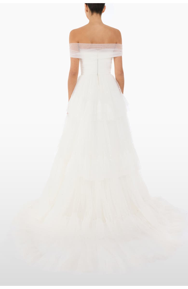 Jenny Packham Angel Falls Tiered Maxi Dress, Alternate, color, Ivory