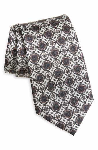 Cromwell Medallion Print Silk Tie