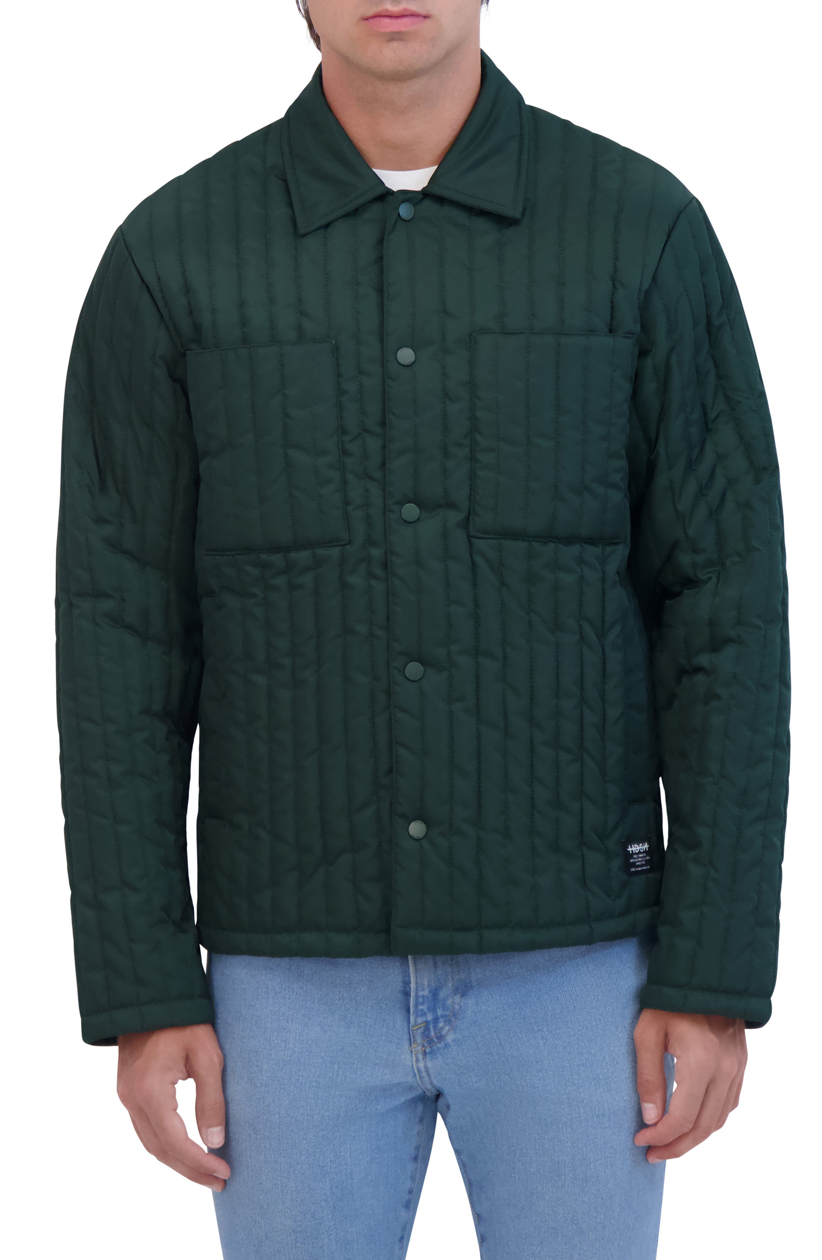 Hudson Jeans Water Repellent Quilted Shirt Jacket