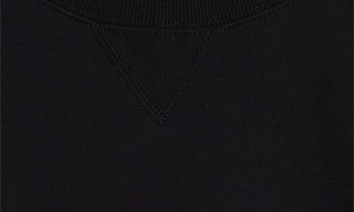 Sacai Sponge Mixed Media Sweatshirt In Black