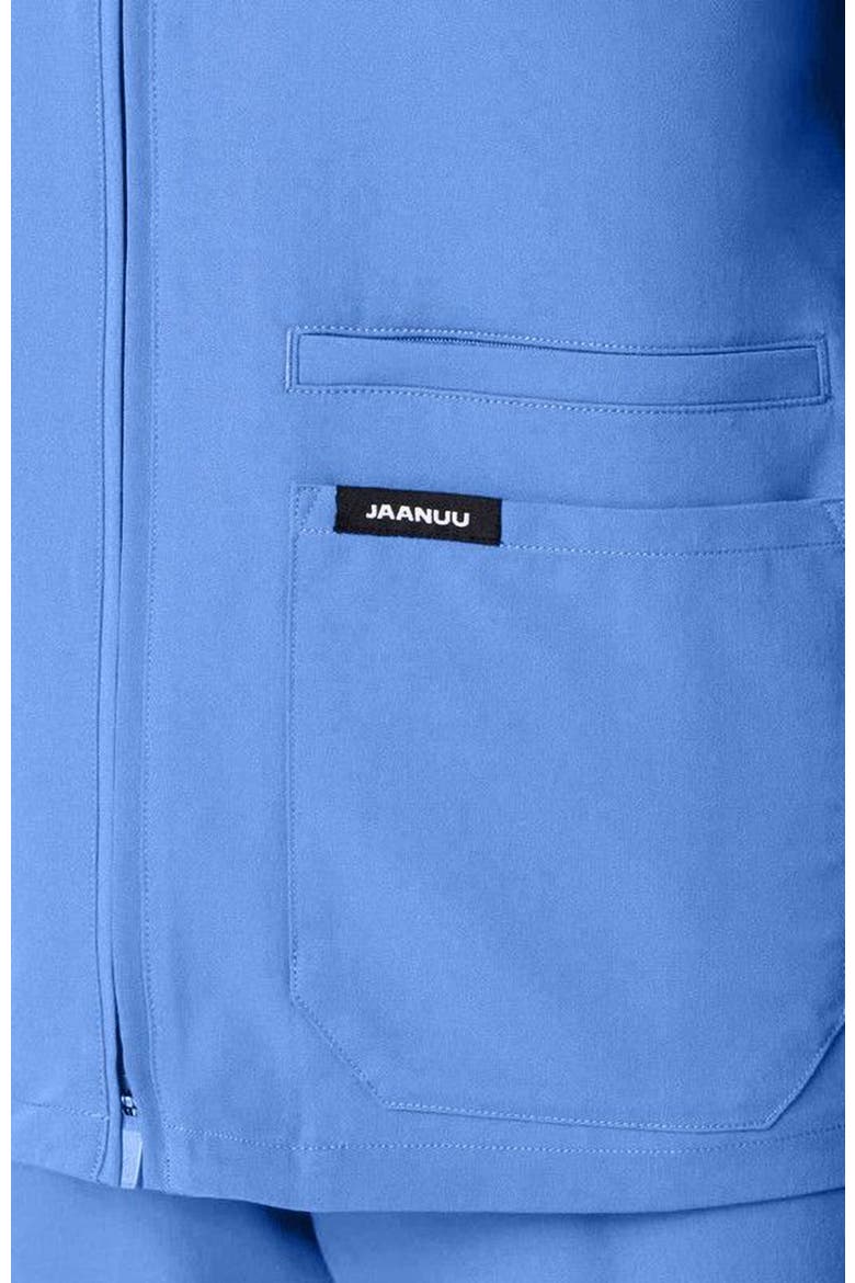 Ceri Women's 6-Pocket Classic Scrub Jacket, Alternate, color, Ceil Blue