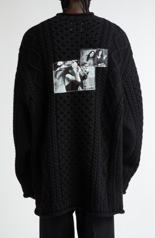 Takahiromiyashita The Soloist Takahiromiyashita Thesoloist. Joseph Szabo Photo Patch Wool Fisherman Sweater In Black