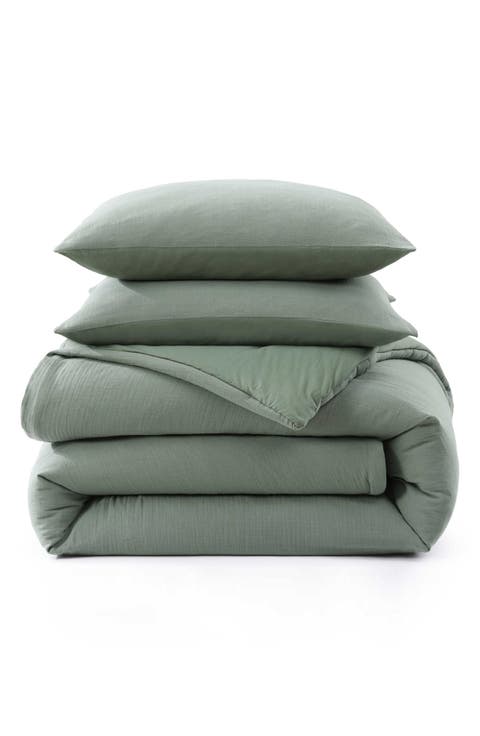 Paradisio Yarn Dyed Cotton Gauze Comforter & Sham Set