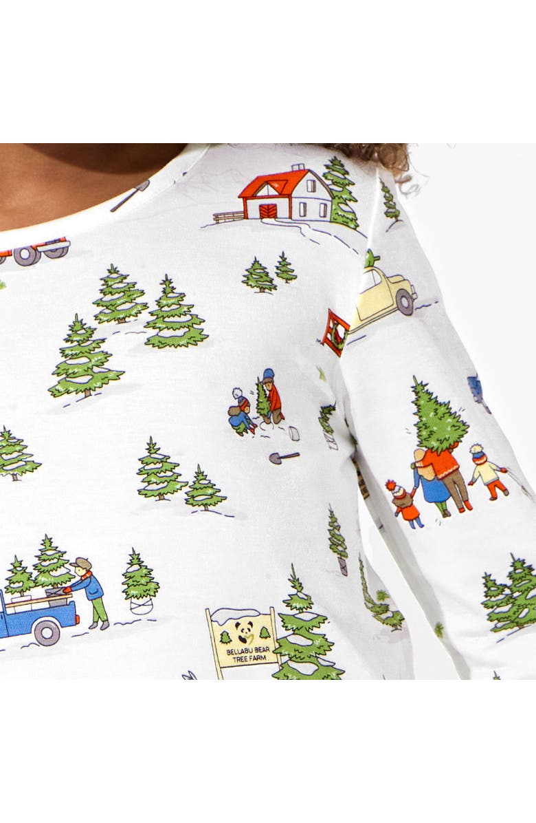 Bellabu Bear Kids' Christmas Tree Farm Set of 2 Piece Pajamas, Alternate, color, Christmas Tree Farm