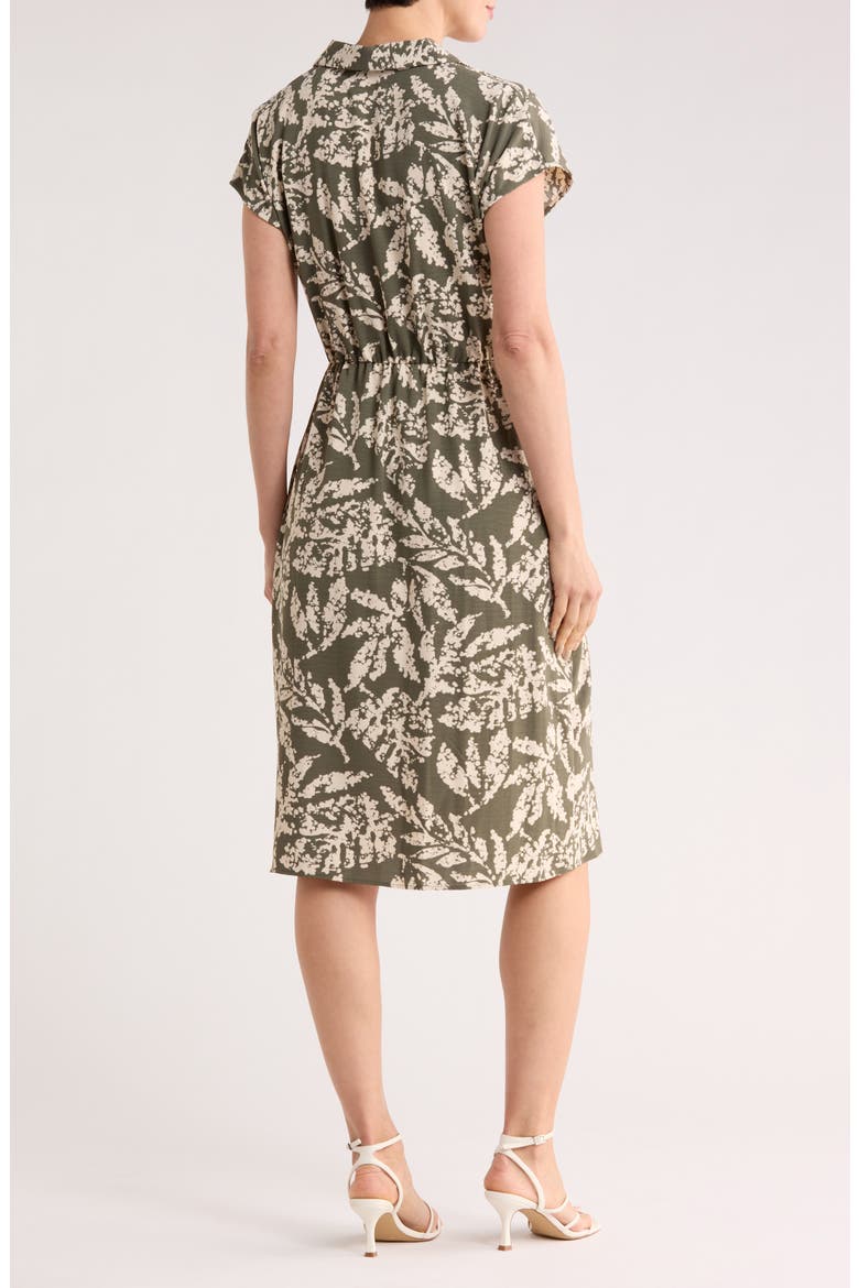 Print Shirtdress, Alternate, color, SAGE