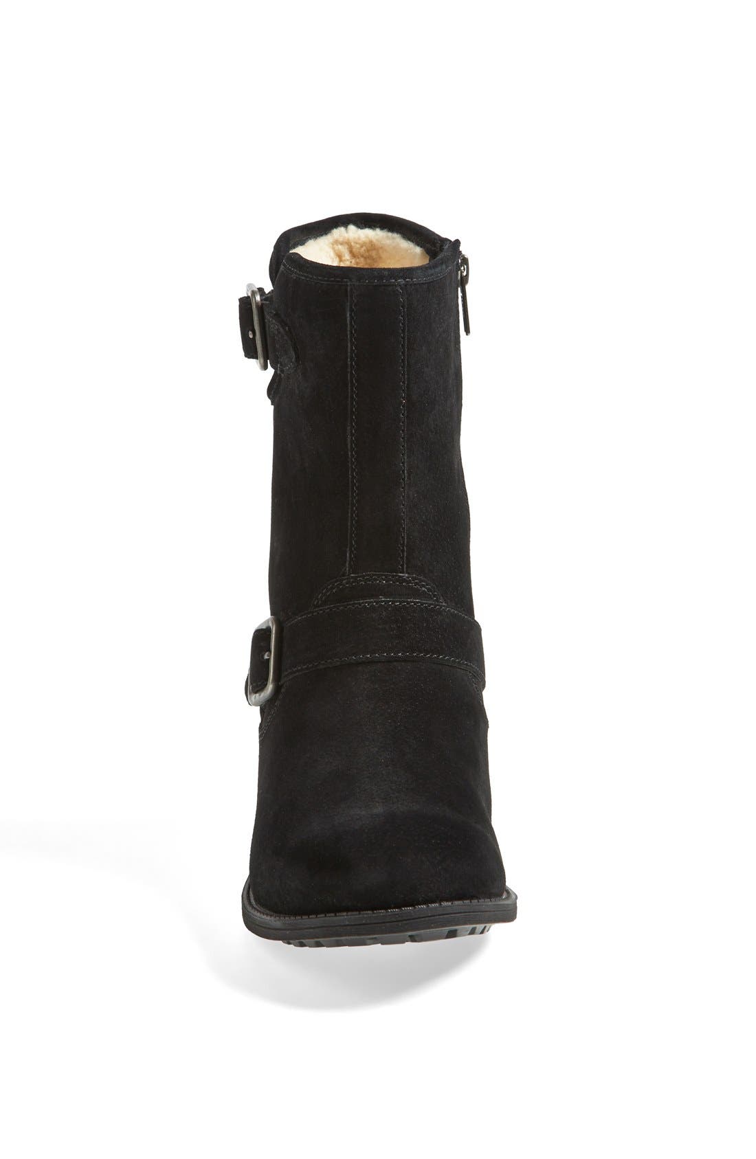 UGG<sup>®</sup> 'Chaney' Water Resistant Suede Moto Boot, Alternate, color, 