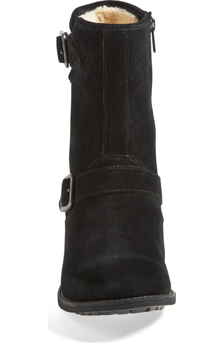UGG<sup>®</sup> 'Chaney' Water Resistant Suede Moto Boot, Alternate, color,