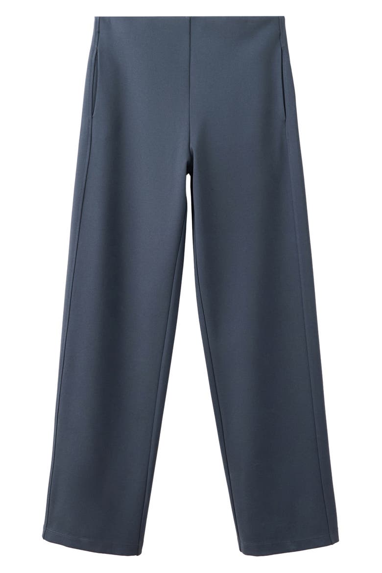 Knit Straight Leg Pants, Main, color, BLUE