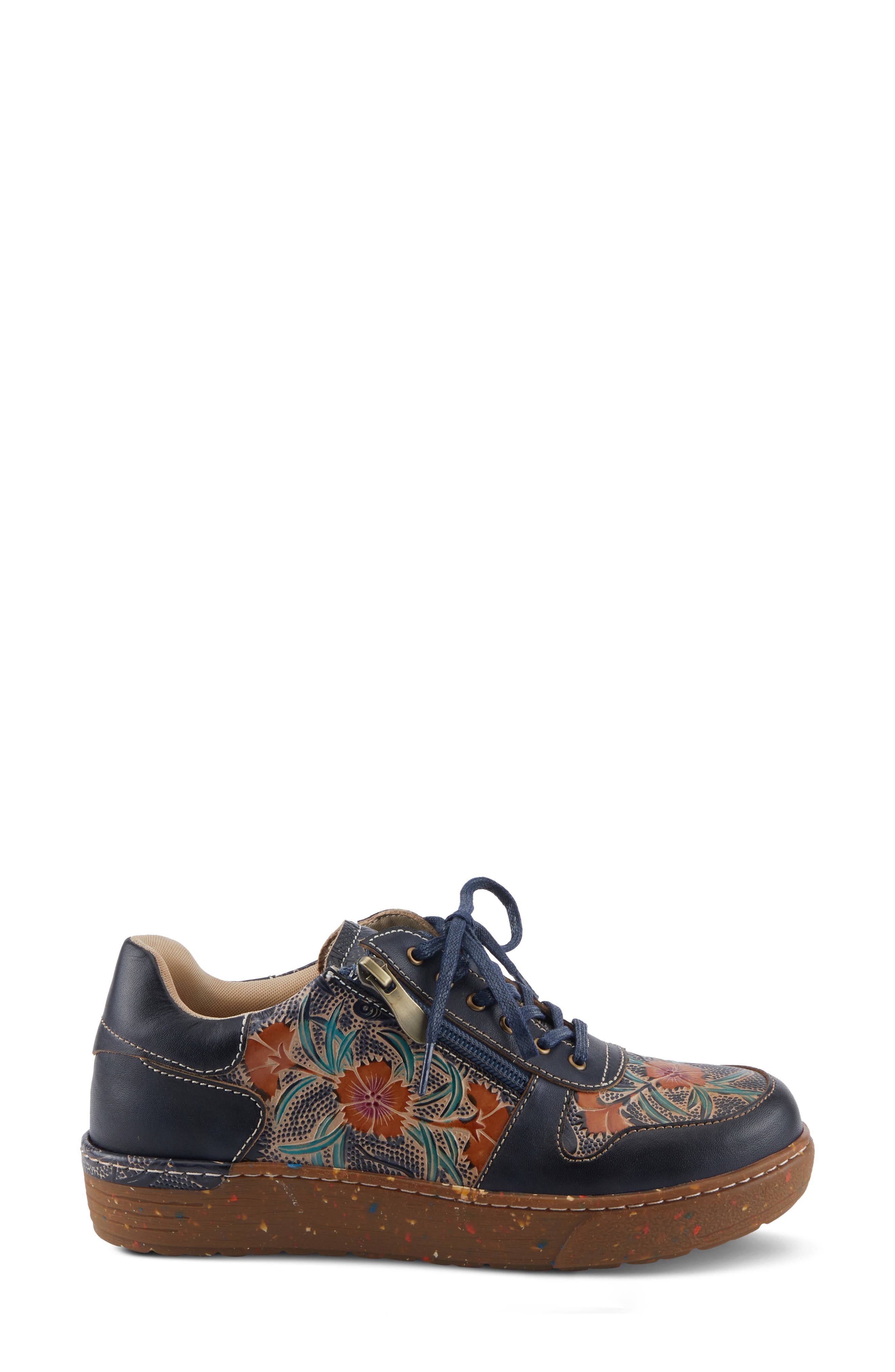 L'Artiste by Spring Step Sincerity Sneaker, Alternate, color, Navy Multi