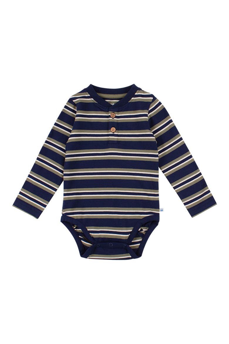 Long Sleeve Henley Bodysuit, Main, color, BLUE