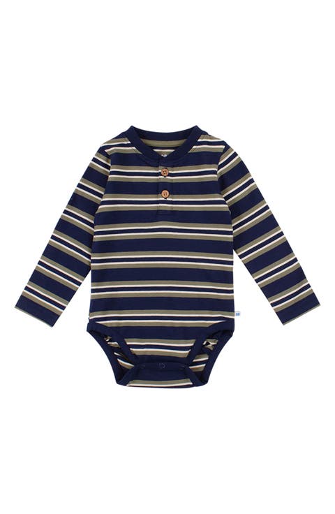 Long Sleeve Henley Bodysuit (Baby)