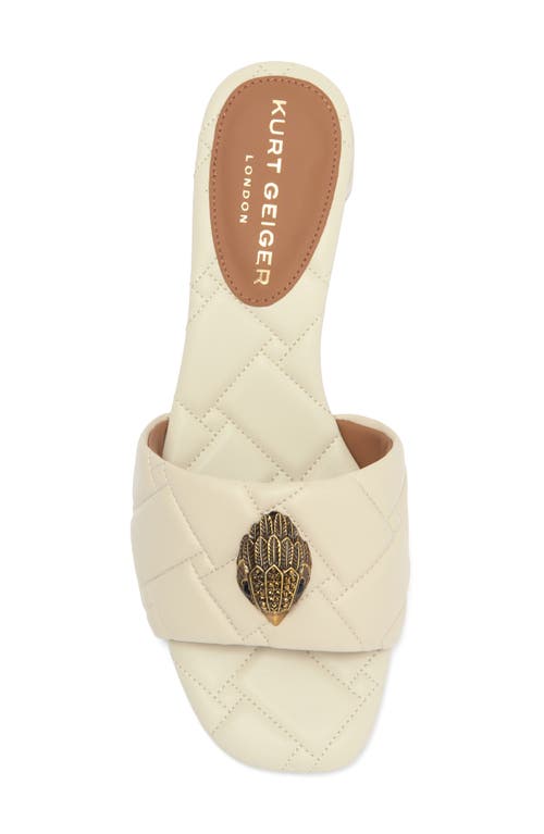 Shop Kurt Geiger London Kensington Quilted Slide Sandal In Natural