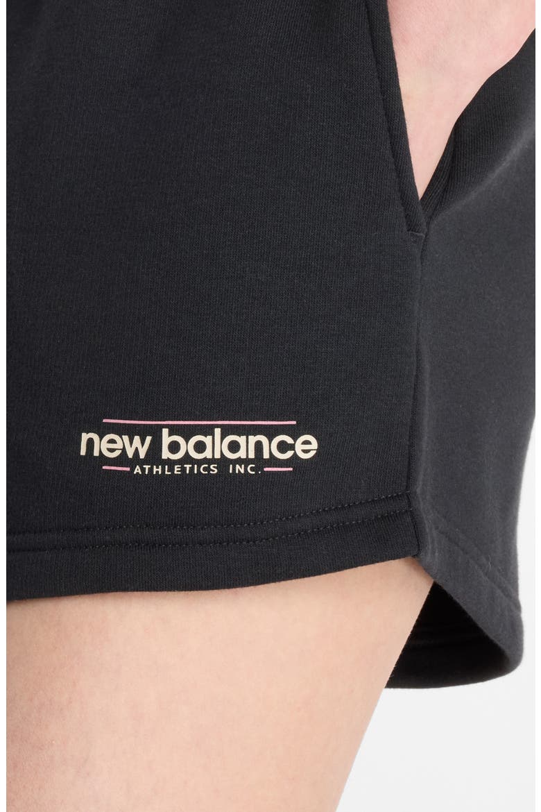 Reimagined Fleece Shorts, Alternate, color, BLACK