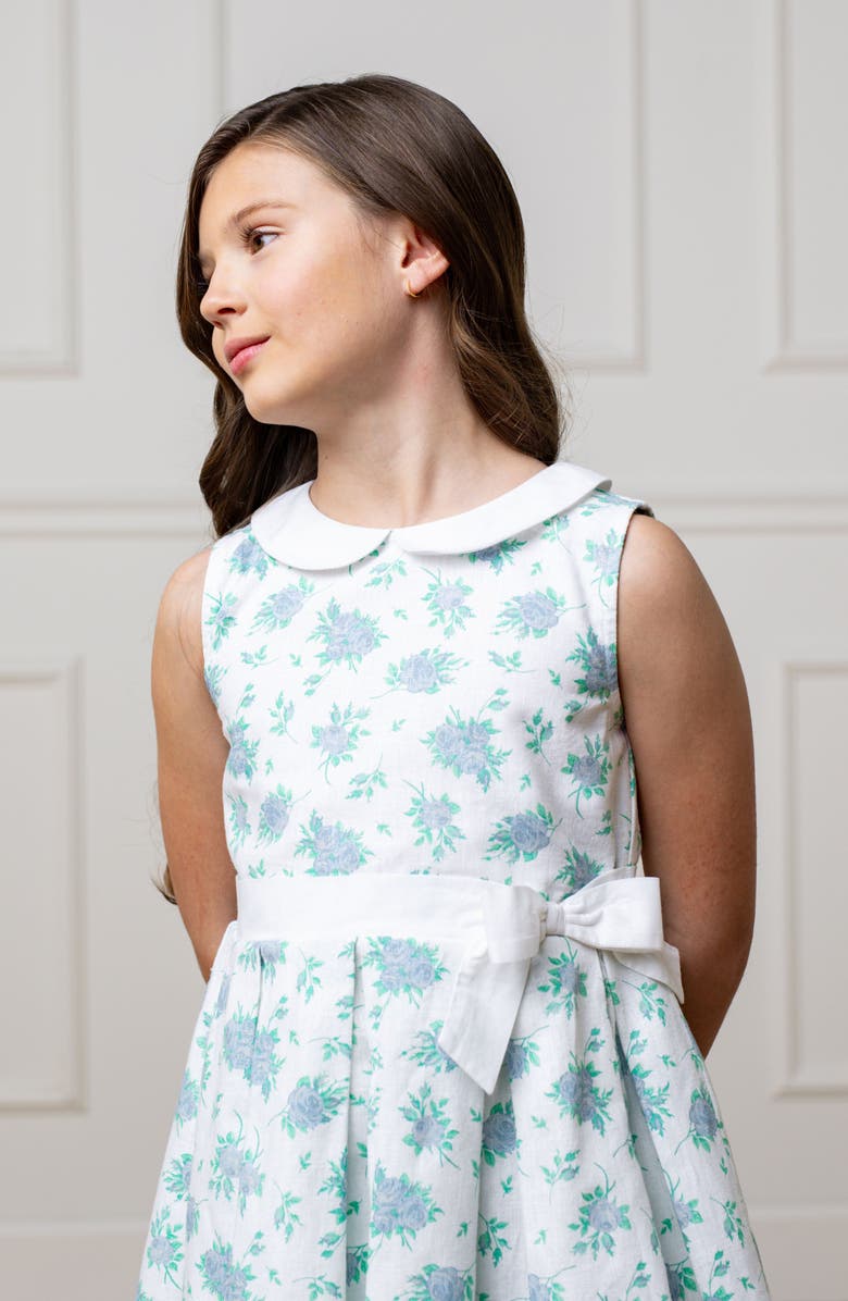 Hope & Henry Baby Girls' Linen Tea Dress, Infant, Alternate, color,