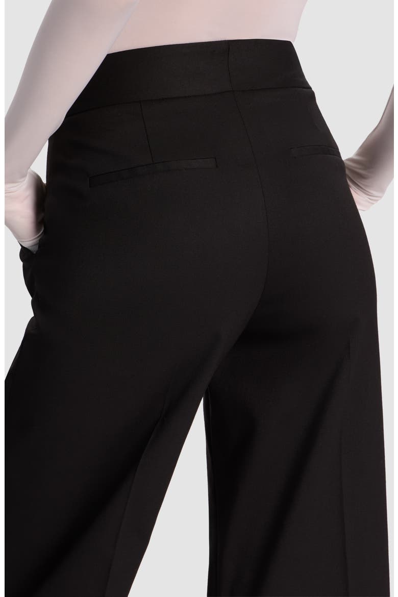 Dylan High Waist Ankle Wide Leg Pants, Alternate, color, BLACK
