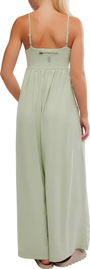 Hot Shot Strappy Stretch Cotton Jumpsuit
