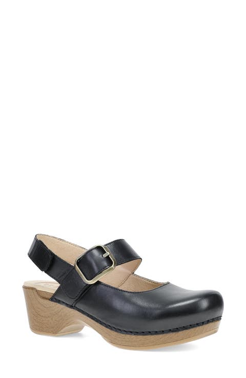 Shantell Leather Slingback Mary Jane