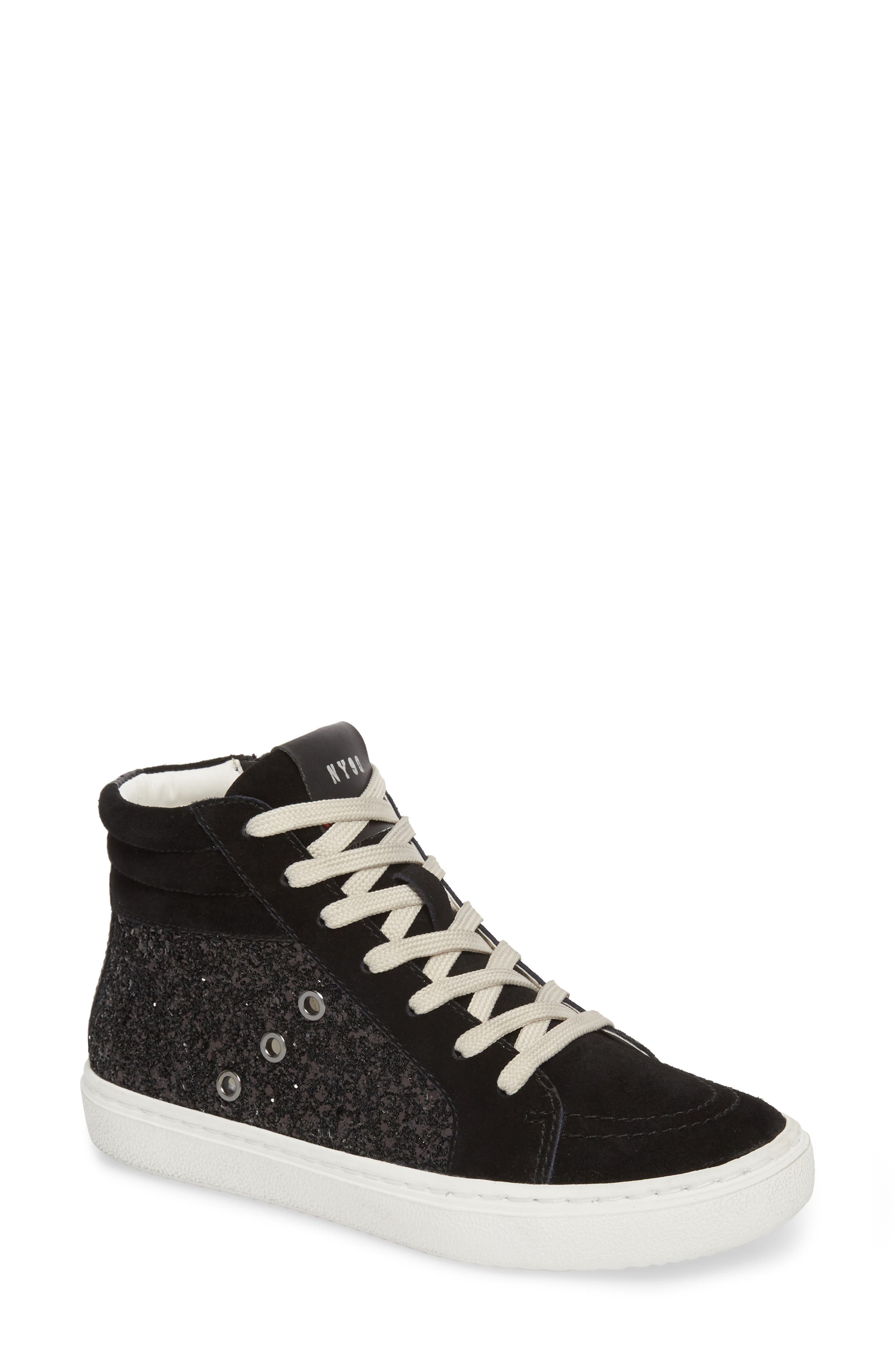 Steve Madden Serena Mixed Media Sneaker, Main, color, 