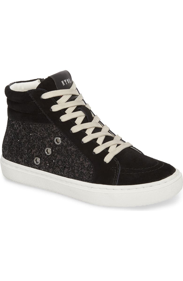 Steve Madden Serena Mixed Media Sneaker, Main, color,
