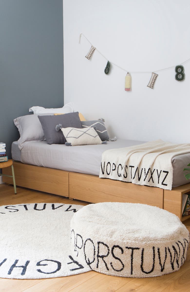 Lorena Canals ABC Pouf, Alternate, color, Natural