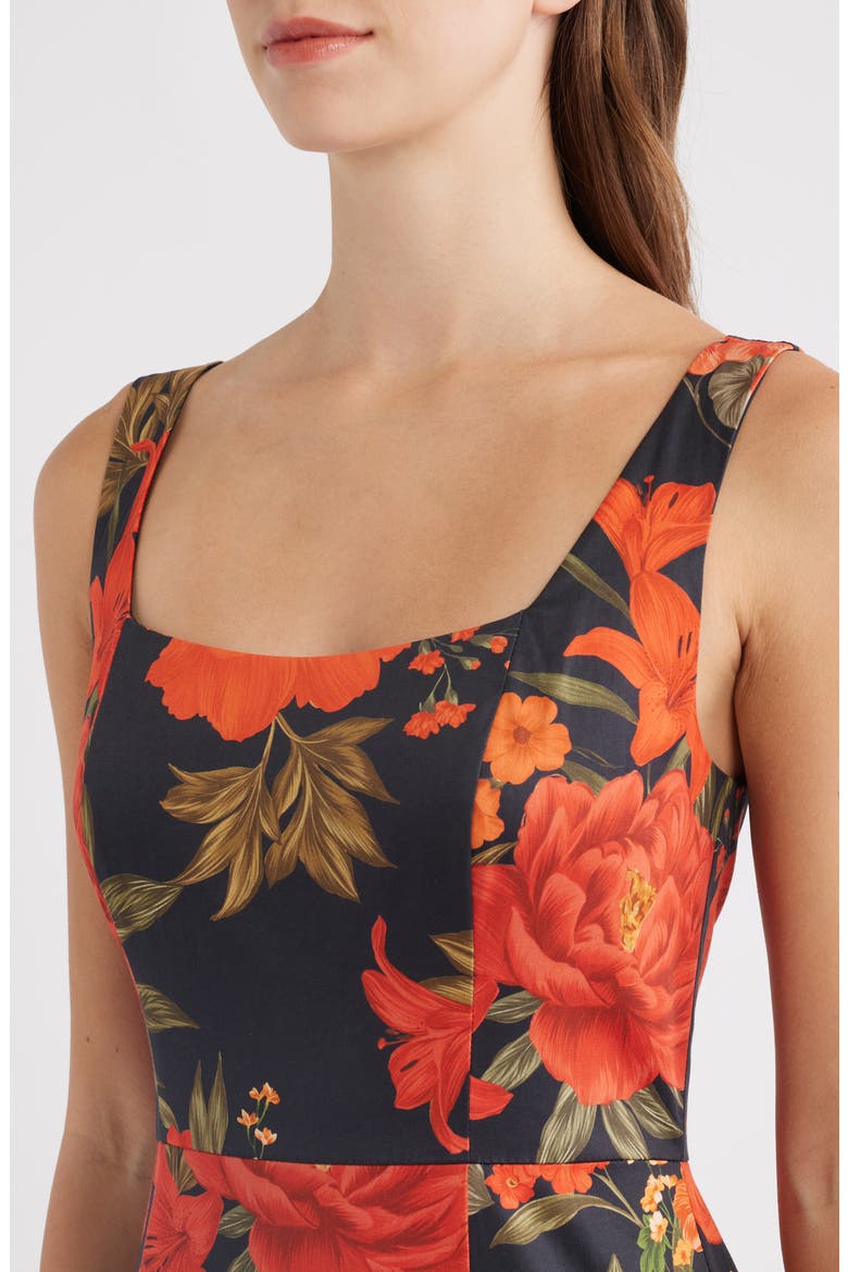 Avalee Floral Tiered Gown, Alternate, color, BLACK ROMANTIC SPANISH FLORAL
