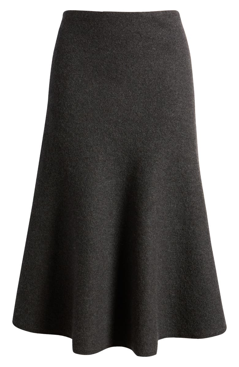 COS Flare Merino Wool Midi Skirt, Alternate, color, 