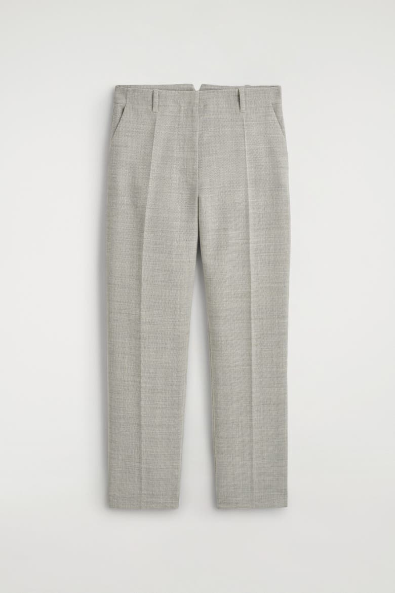 Wool-Blend Straight-Leg Pants, Alternate, color, TAUPE MELANGE