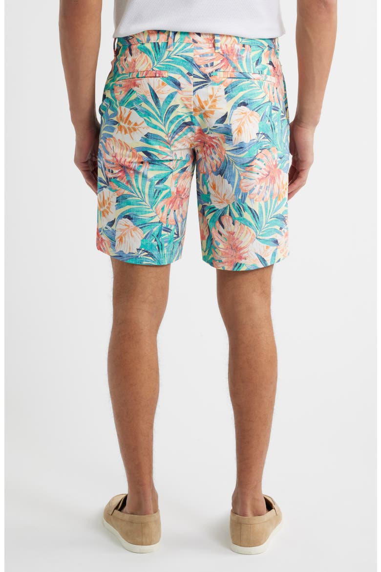 Chip Shot Positano Palms Stretch Ripstop Shorts, Alternate, color, LYCHEE