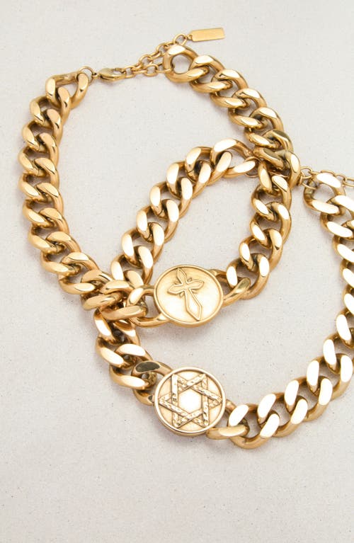St. Moran Star Of David Necklace In Gold