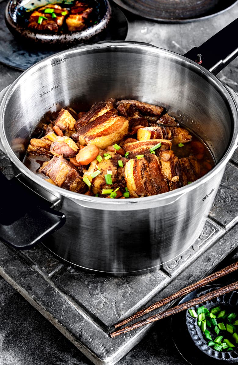 Fissler Vitaquick Premium Set, Pressure Cooker with Glass Lid, Alternate, color, Stainless Steel