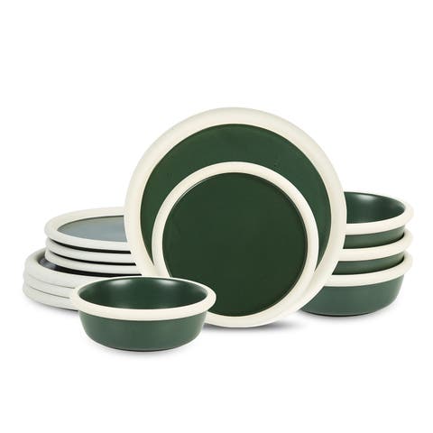 Capri Stoneware 12-Piece Dinnerware Set