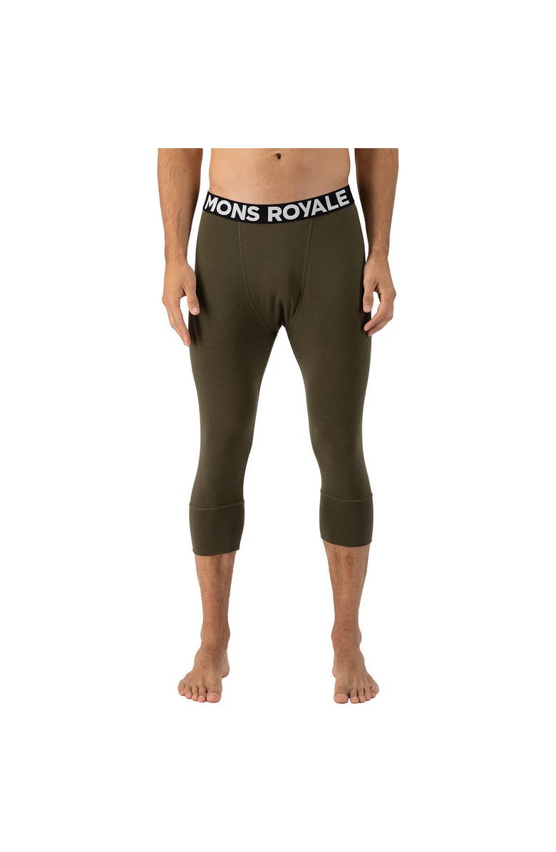 Mons Royale Cascade 3/4 Legging - Men's, Main, color, Dark Olive