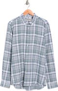 Barbour Bridgeport Tailored Fit Plaid Linen & Cotton Button-Down Shirt