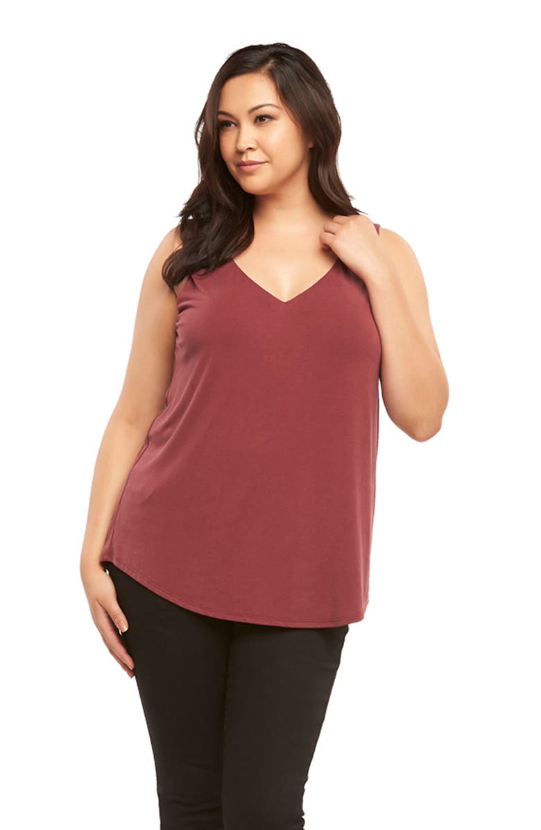 Tart Celestia Stretch Tank, Alternate, color, Tawny Port