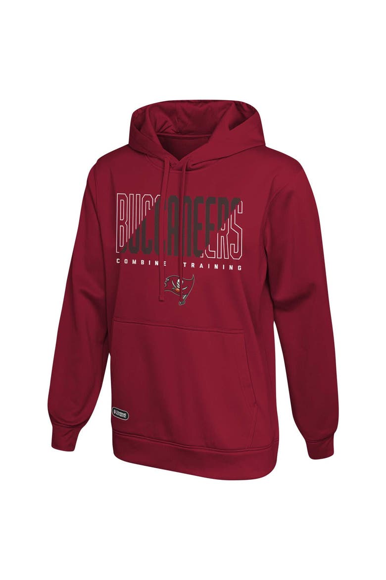 Men's Red Tampa Bay Buccaneers Backfield Combine Authentic Pullover Hoodie, Alternate, color, Red
