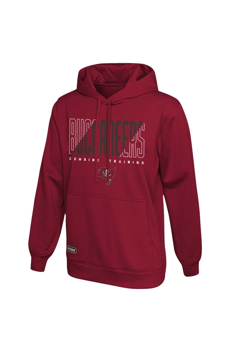 Outerstuff Men's Red Tampa Bay Buccaneers Backfield Combine Authentic Pullover Hoodie, Alternate, color, Red