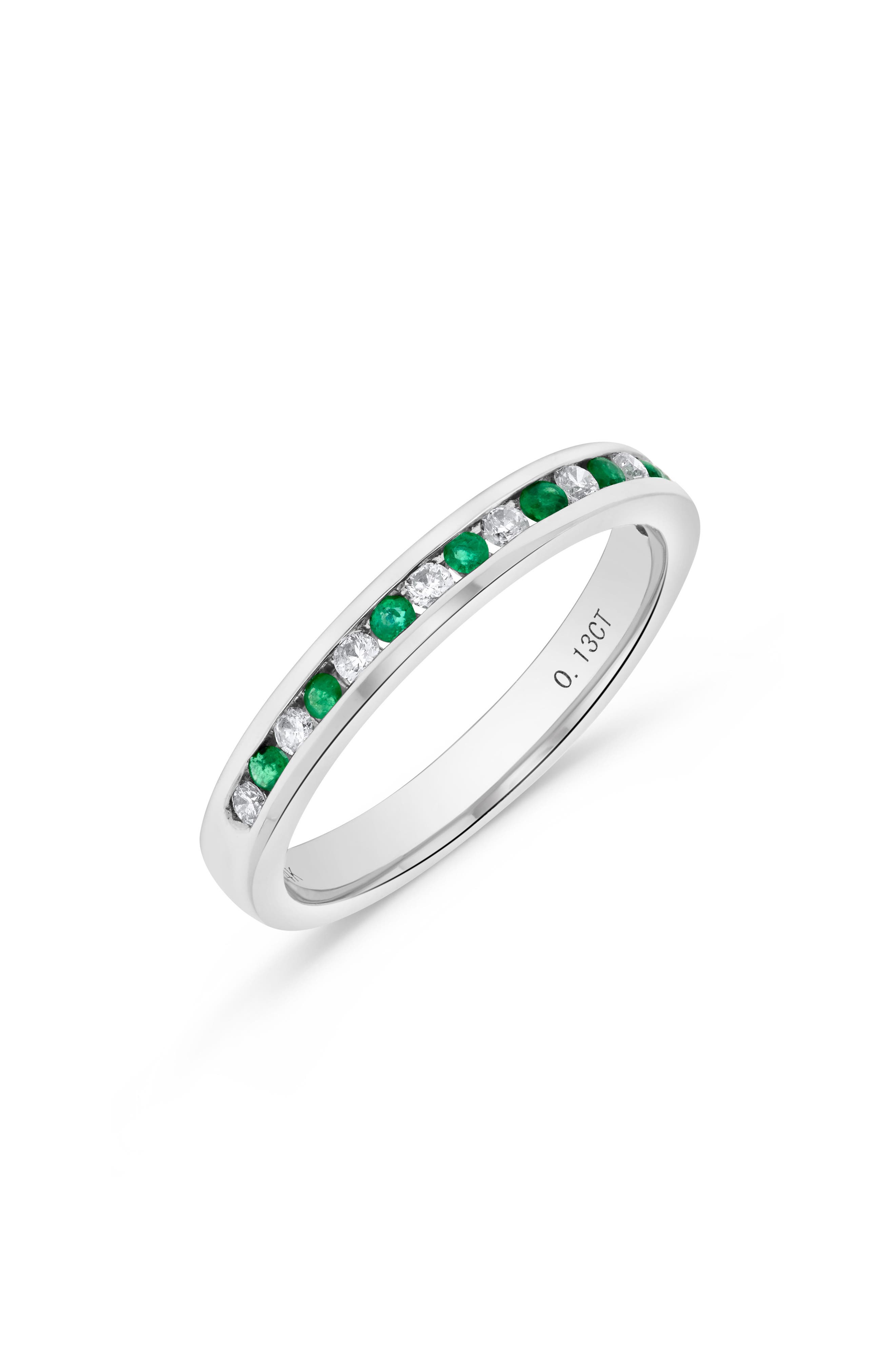 H.J. Namdar Emerald & Diamond Band Ring
