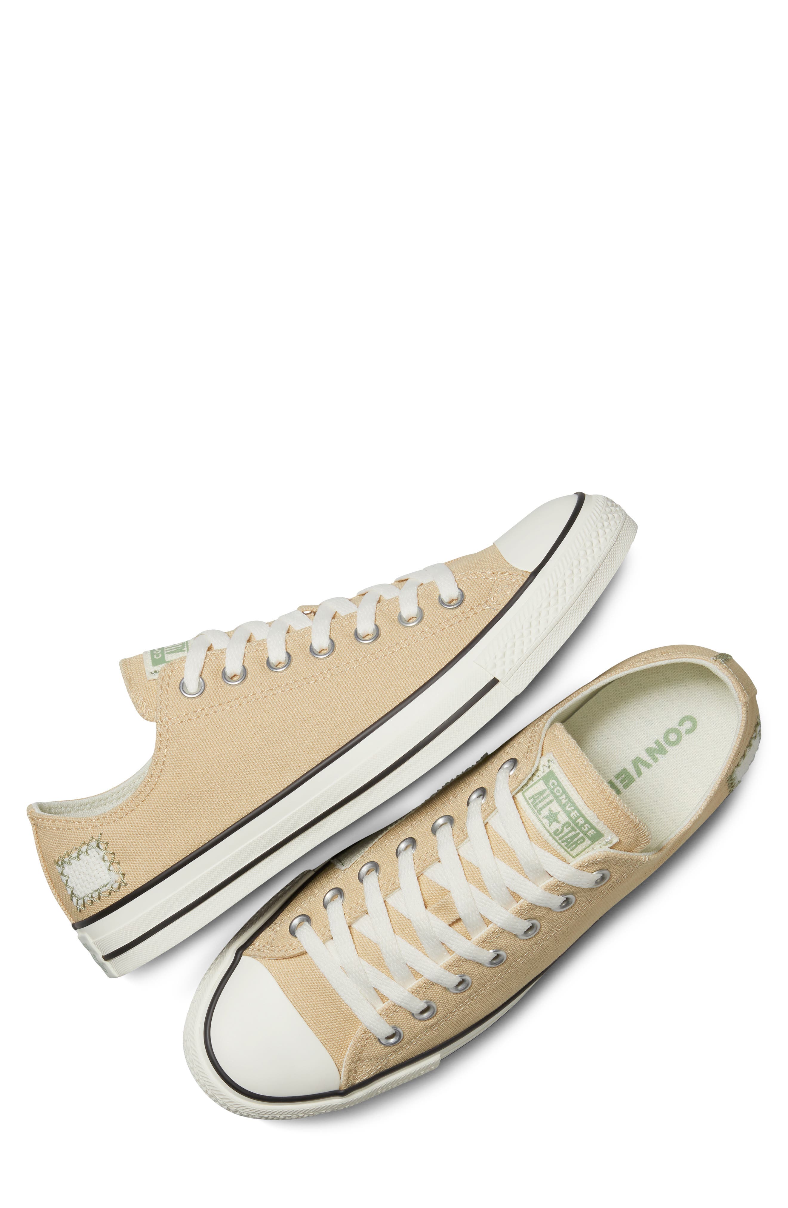 Converse Chuck Taylor<sup>®</sup> All Star<sup>®</sup> Ox Low Top Sneaker, Alternate, color, Coastal Dune/ Egret