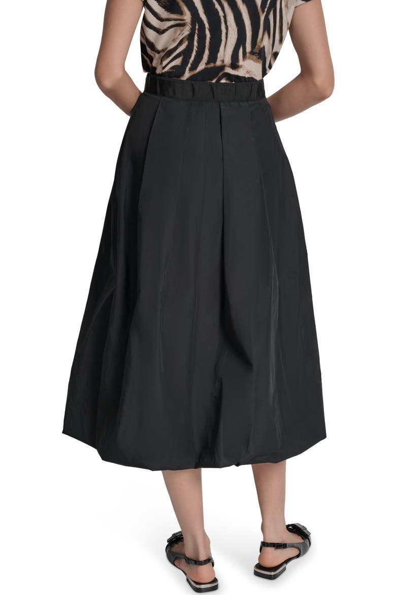 Woven A-Line Bubble Skirt, Alternate, color, BLACK